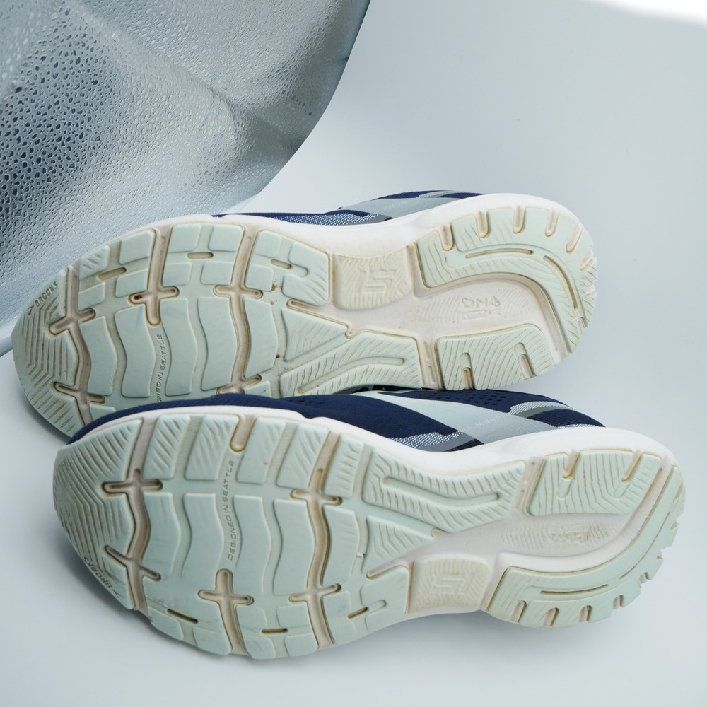 Brooks Ghost 15 Mens Running Shoes Navy Blue White Sneakers 1103931D413 Size 10 - Picture 7 of 8
